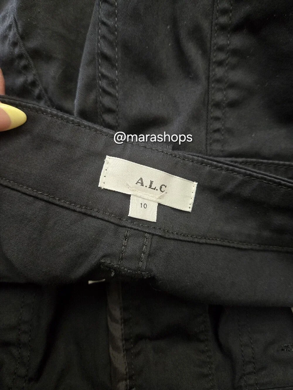 ALC Brayden Cotton Twill Pant Black